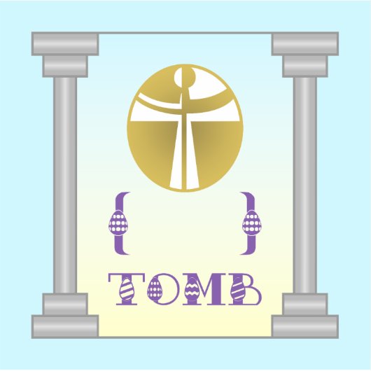 Leeg graf sticker (Voorkant)