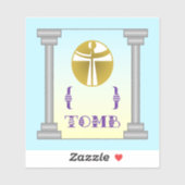 Leeg graf sticker (Vel)