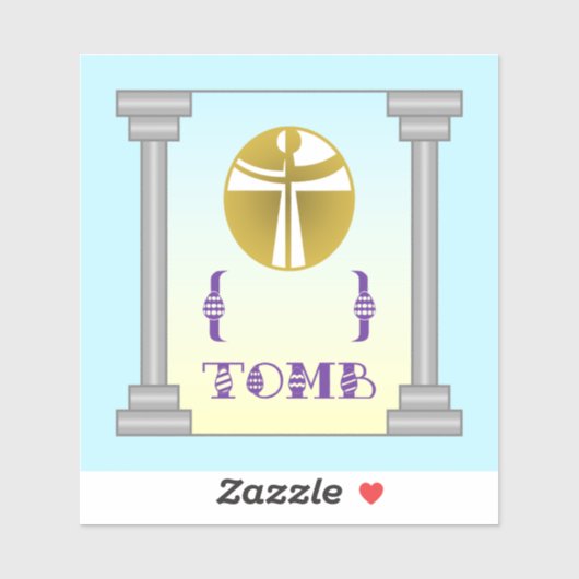 Leeg graf sticker (Vel)