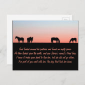 leeg grasland briefkaart (Voorkant / Achterkant)