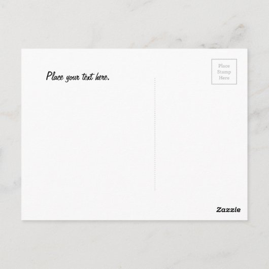 leeg grasland briefkaart (Achterkant)