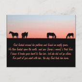 leeg grasland briefkaart (Voorkant)