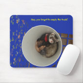 Leeg het blauw van de Muismat van het Afval (Met muis)