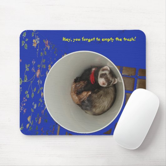 Leeg het blauw van de Muismat van het Afval (Met muis)