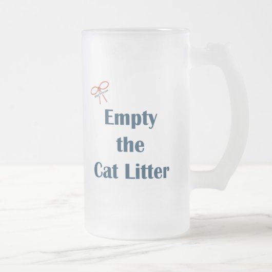 Leeg het kattenafval matglas bierpul (Rechts)