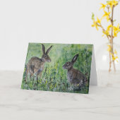 Leeg het wenskaartpaar van de Plaats van de Kaart (Gele Bloem)