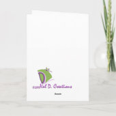 leeg inspirerend wenskaart kaart (Achterkant)