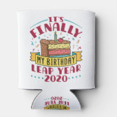 Leeg jaar 2020 Het is eindelijk mijn verjaardag Blikjeskoeler (Achterkant)