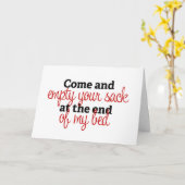 Leeg je zak - grove kerstkaart kaart (Gele Bloem)