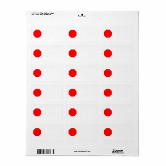 Leeg/ label stopteken (Full Sheet)