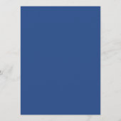 Leeg Maak Uw Eigen - Diepblauw Programmakaart (Achterkant)