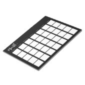 Leeg maandrooster notitieblok (Schuin)