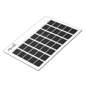 Leeg maandrooster notitieblok (Schuin)