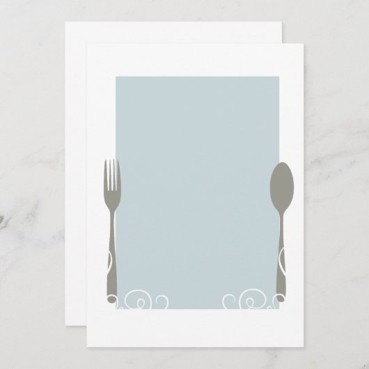 leeg menu (Voorkant / Achterkant)