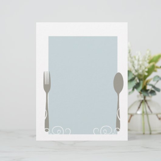 leeg menu (Staand voorkant)