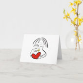 Leeg Moeder en Kind Kaart (Gele Bloem)