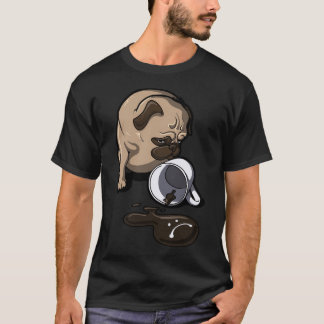 Leeg Mok Droevige Pug T-shirt