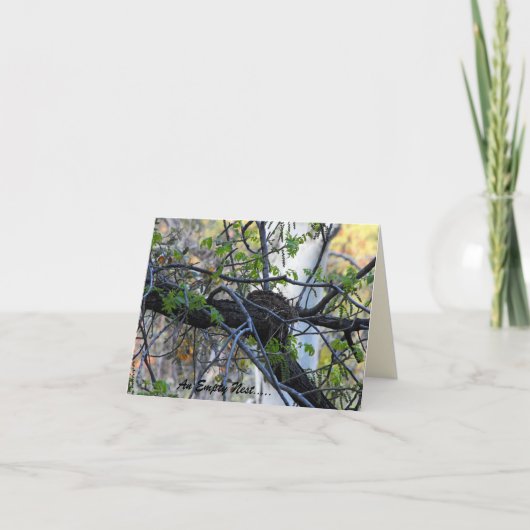 Leeg Nest Notecard Kaart (Voorkant)