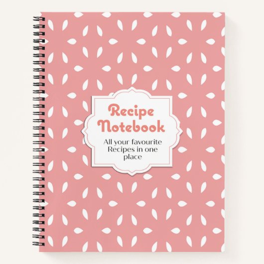 Leeg Notitieboek ontvangen Recipe Book  (Voorkant)