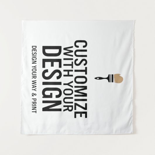 Leeg Op Maat Gemaakte 57x57" Vierkante Persoonlijk Wandkleed (Voorkant (horizontaal))