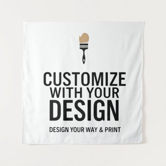 Leeg Op Maat Gemaakte 57x57" Vierkante Persoonlijk Wandkleed (Voorkant)