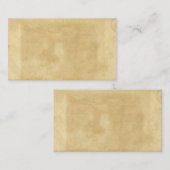 Leeg  oud gekleurd oud papier visitekaartje (Voorkant / Achterkant)