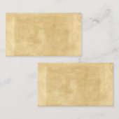 Leeg oud gekleurd oud papier visitekaartje (Voorkant / Achterkant)