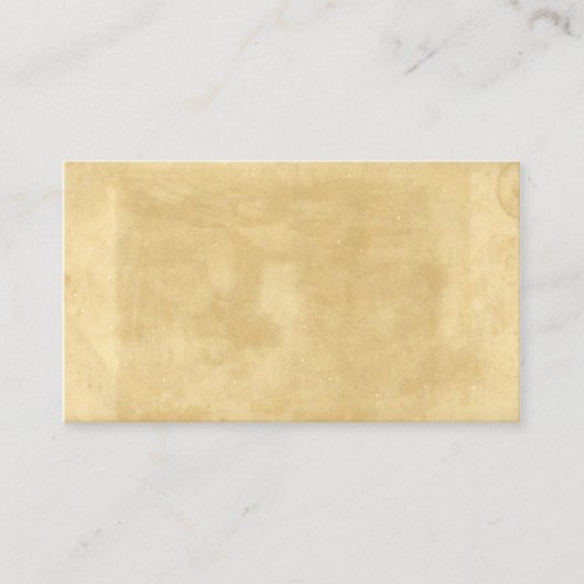 Leeg oud gekleurd oud papier visitekaartje (Voorkant)