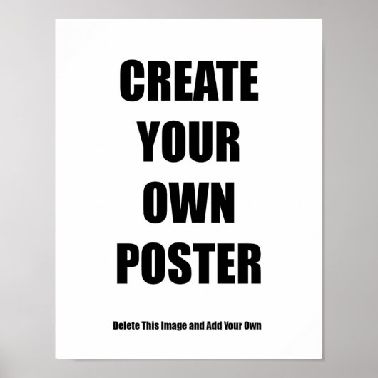 Leeg Poster 11x14"DIY voor Muurdecor (Voorkant)