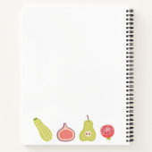 Leeg recepten kookboek om in te schrijven notitieboek (Achterkant)