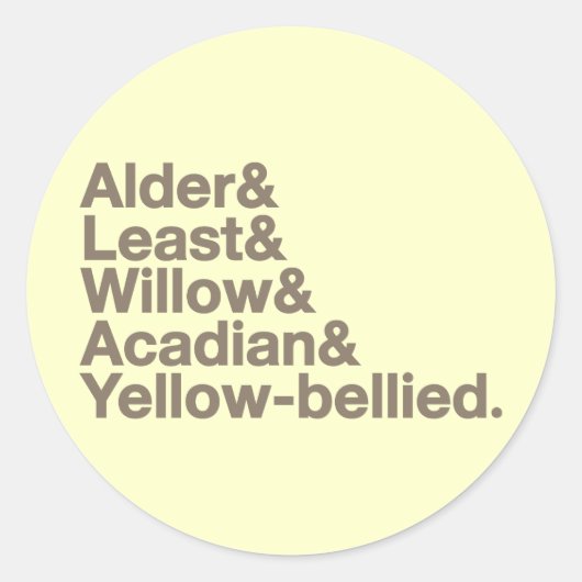 Leeg! Ronde Sticker (Voorkant)