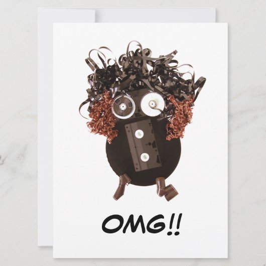 Leeg Schattig Cool Humoristisch OMG Analoge media (Voorkant)