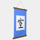 Leeg, Sky Kanji-rol Hangend Wandkleed (Gebogen)