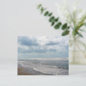 Leeg strand briefkaart (Staand voorkant)