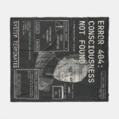 Leeg - Techno-Brutalist Streetwear Design Fleece Deken (Voorkant (Horizontaal))