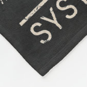 Leeg - Techno-Brutalist Streetwear Design Fleece Deken (Hoek)