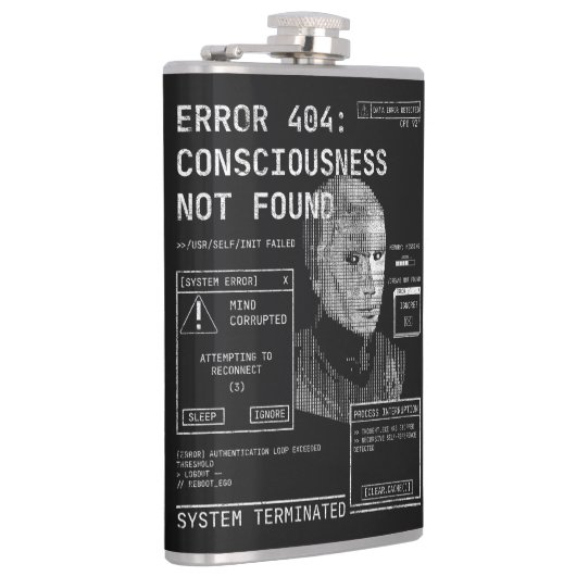 Leeg - Techno-Brutalist Streetwear Design Heupfles (Rechts)