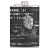 Leeg - Techno-Brutalist Streetwear Design Heupfles (Voorkant)