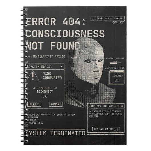 Leeg - Techno-Brutalist Streetwear Design Notitieboek (Voorkant)