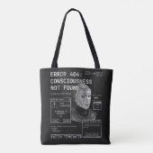 Leeg - Techno-Brutalist Streetwear Design Tote Bag (Achterkant)