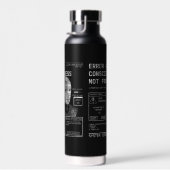 Leeg - Techno-Brutalist Streetwear Design Waterfles (Rechts)