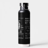 Leeg - Techno-Brutalist Streetwear Design Waterfles (Links)