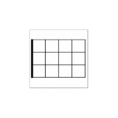 Leeg Ukelele-akkoord Rubberstempel (Afrduk)