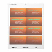 Leeg verzendlabel (Full Sheet)