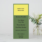 Leeg Visitekaartje (Staand voorkant)