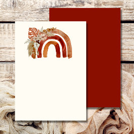 Leeg voeg je eigen afbeelding Terracotta Boho Rege Kaart