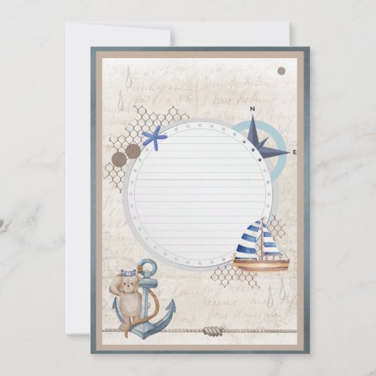 Leeg Voeg Je Eigen Afbeelding Toe Ahoy Zeevaart Av Kaart (Voorkant)