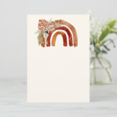 Leeg voeg je eigen afbeelding toe Terracotta Boho  Kaart (Staand voorkant)