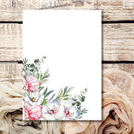 Leeg voeg je eigen bericht toe magnolia blush wit kaart