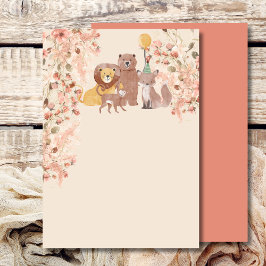 Leeg Voeg je eigen Boho Safari Roze Pampas Gras to Kaart